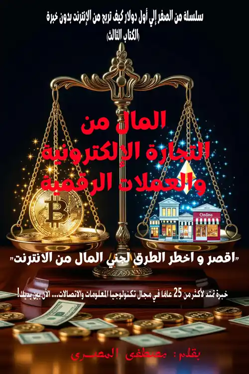 Book Cover: Money from e-commerce and digital currencies - Arabic